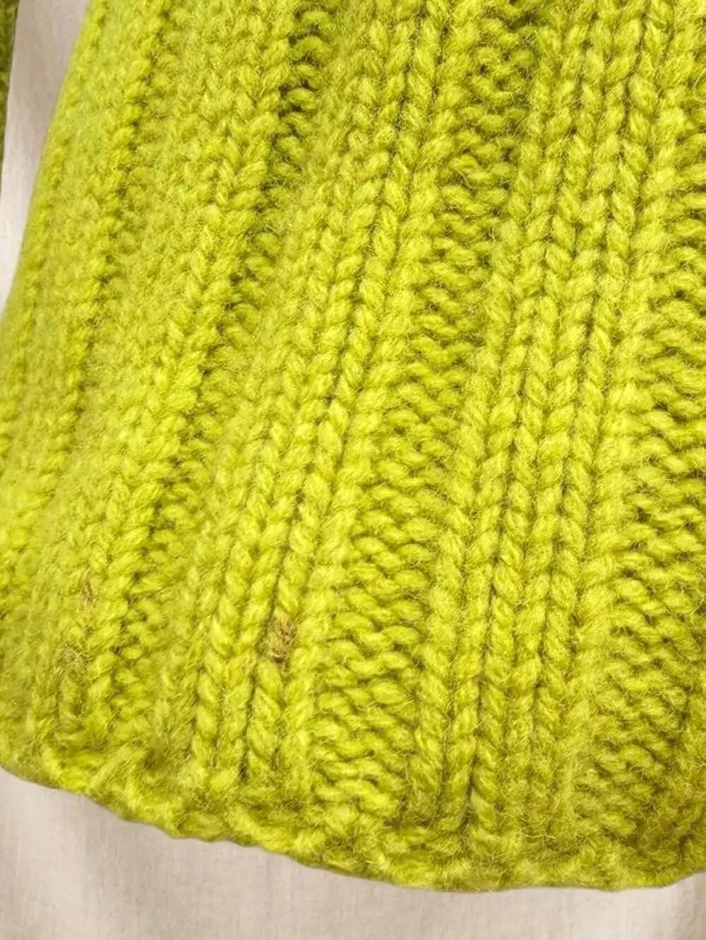 J.Crew 100% lambswool green ribbed knit zip up sweater with pockets